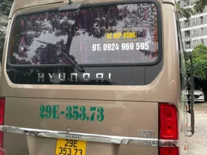 Thuê xe 29 chỗ county ảnh sau xe