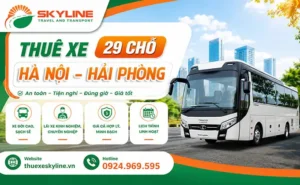 Bảng giá thuê xe 29 chỗ Hà Nội Hải Phòng | Thuê Xe Skyline