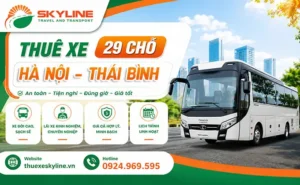 Giá thuê xe 29 chỗ Hà Nội đi Thái Bình | Thuê xe Skyline